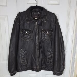 Wilson's Leather Jacket Size XL Chocolate Brown Vintage